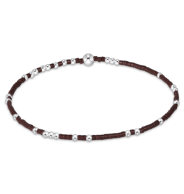 ENEWTON DESIGN Hope Unwritten Bracelet in Chocolate/Silver