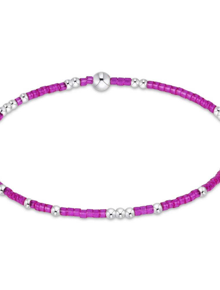 ENEWTON DESIGN Hope Unwritten Bracelet in Fuchsia/Silver