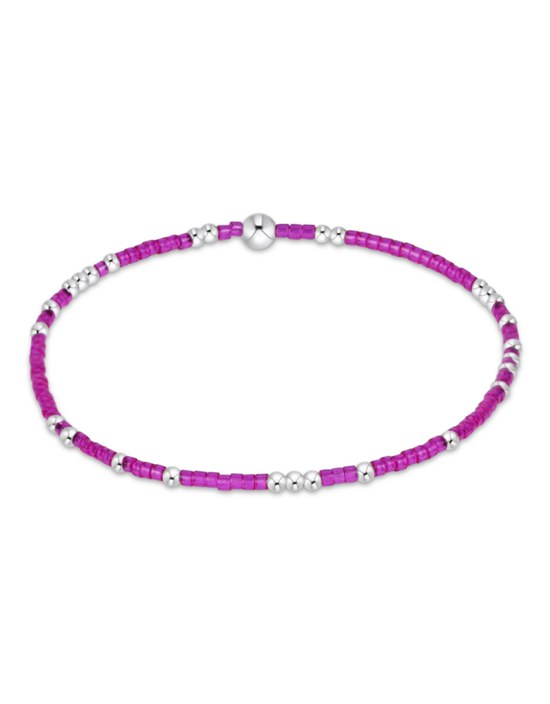ENEWTON DESIGN Hope Unwritten Bracelet in Fuchsia/Silver