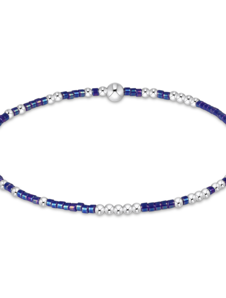 ENEWTON DESIGN Hope Unwritten Bracelet in Blue Metallic/Silver