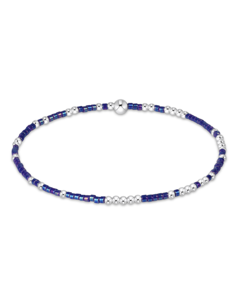 ENEWTON DESIGN Hope Unwritten Bracelet in Blue Metallic/Silver