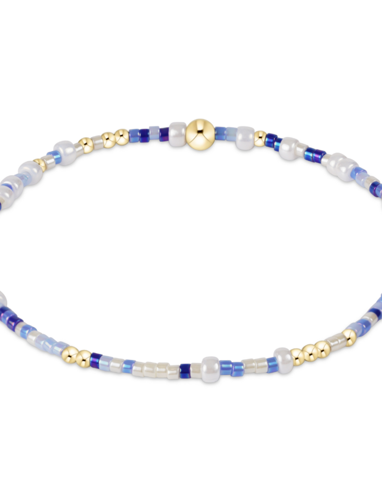 ENEWTON DESIGN Hope Unwritten Bracelet in Is A Smurf's Butt Blue?/Gold