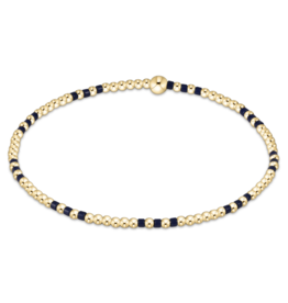 ENEWTON DESIGN Hope Joy 2mm Bead Bracelet in Matte Navy/Gold