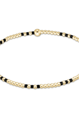 ENEWTON DESIGN Hope Joy 2mm Bead Bracelet in Onyx/Gold