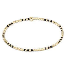 ENEWTON DESIGN Hope Joy 2mm Bead Bracelet in Onyx/Gold
