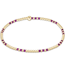 ENEWTON DESIGN Hope Joy 2mm Bead Bracelet in Fuchsia/Gold