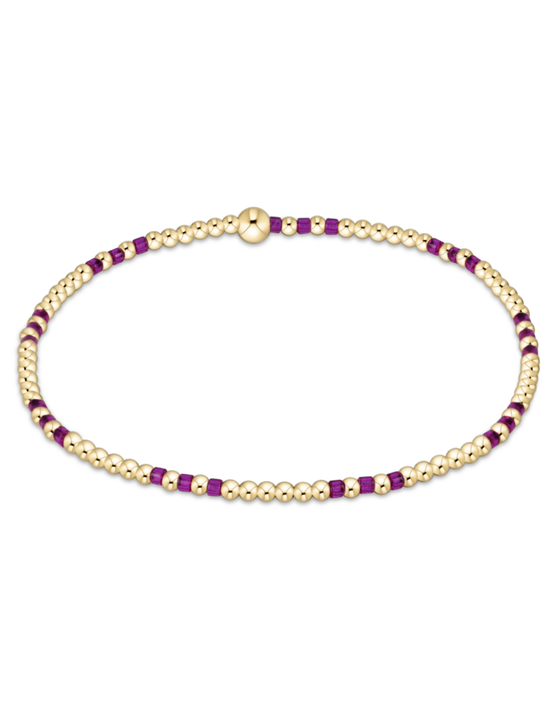 ENEWTON DESIGN Hope Joy 2mm Bead Bracelet in Fuchsia/Gold
