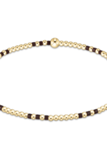 ENEWTON DESIGN Hope Joy 2mm Bead Bracelet in Chocolate/Gold