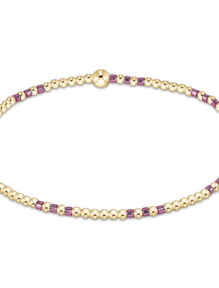 ENEWTON DESIGN Hope Joy 2mm Bead Bracelet in Pink Metallic/Gold