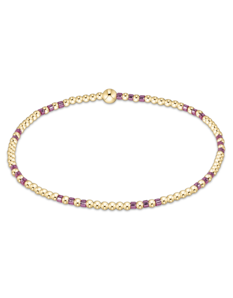 ENEWTON DESIGN Hope Joy 2mm Bead Bracelet in Pink Metallic/Gold