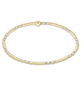ENEWTON DESIGN Hope Joy 2mm Bead Bracelet in Milkshake/Gold