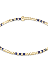 ENEWTON DESIGN Hope Joy 2mm Bead Bracelet in Blue Metallic/Gold