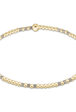 ENEWTON DESIGN Hope Joy 2mm Bead Bracelet in Taupe With A Twist/Gold