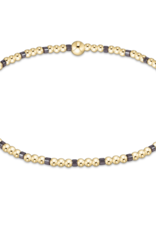 ENEWTON DESIGN Hope Sincerity 2mm Bead Bracelet in Taupe With A Twist/Gold