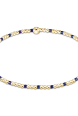 ENEWTON DESIGN Hope Sincerity 2mm Bead Bracelet in Blue Metallic/Gold