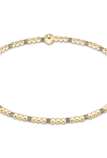 ENEWTON DESIGN Hope Sincerity 2mm Bead Bracelet in Milkshake/Gold