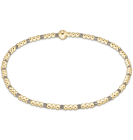 ENEWTON DESIGN Hope Sincerity 2mm Bead Bracelet in Milkshake/Gold