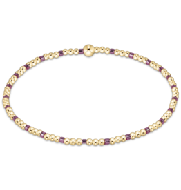 ENEWTON DESIGN Hope Sincerity 2mm Bead Bracelet in Pink Metallic/Gold