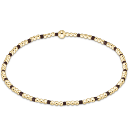 ENEWTON DESIGN Hope Sincerity 2mm Bead Bracelet in Chocolate/Gold