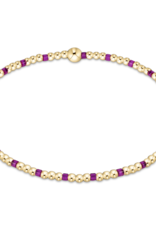 ENEWTON DESIGN Hope Sincerity 2mm Bead Bracelet in Fuchsia/Gold