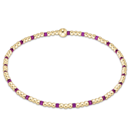 ENEWTON DESIGN Hope Sincerity 2mm Bead Bracelet in Fuchsia/Gold
