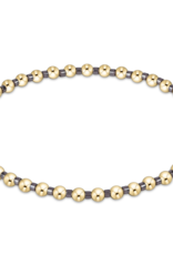 ENEWTON DESIGN Hope Grateful 2mm Bead Bracelet in Taupe With A Twist/Gold