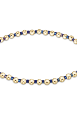 ENEWTON DESIGN Hope Grateful 2mm Bead Bracelet in Blue Metallic/Gold