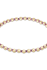 ENEWTON DESIGN Hope Grateful 2mm Bead Bracelet in Pink Metallic/Gold