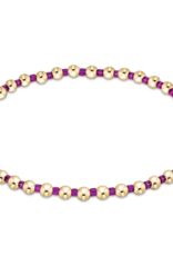 ENEWTON DESIGN Hope Grateful 2mm Bead Bracelet in Fuchsia/Gold