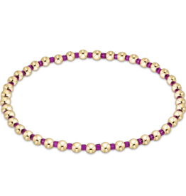 ENEWTON DESIGN Hope Grateful 2mm Bead Bracelet in Fuchsia/Gold