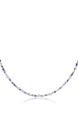 ENEWTON DESIGN Hope Unwritten 15" Choker Necklace in Is A Smurf's Butt Blue?/Gold