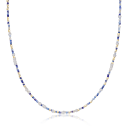 ENEWTON DESIGN Hope Unwritten 15" Choker Necklace in Is A Smurf's Butt Blue?/Gold