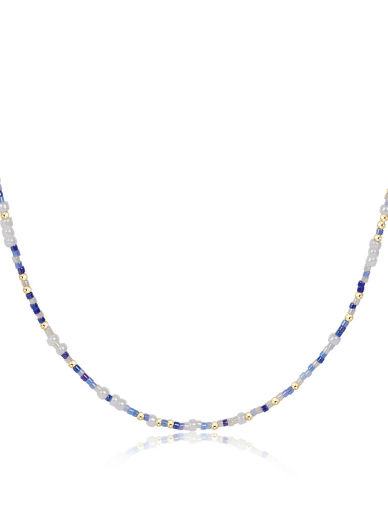 ENEWTON DESIGN Hope Unwritten 15" Choker Necklace in Is A Smurf's Butt Blue?/Gold