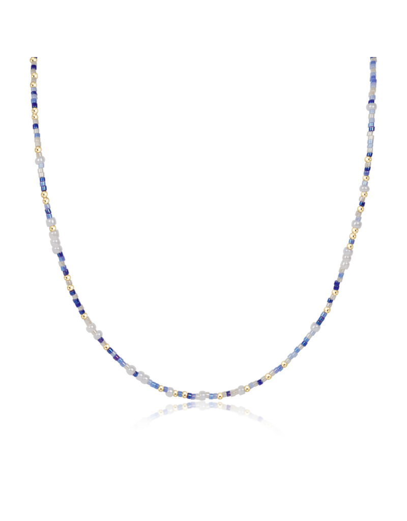 ENEWTON DESIGN Hope Unwritten 15" Choker Necklace in Is A Smurf's Butt Blue?/Gold