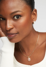 KENDRA SCOTT DESIGN Daphne Gold Pave Frame Short Pendant Necklace