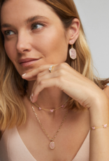 KENDRA SCOTT DESIGN Daphne Gold Pave Frame Short Pendant Necklace