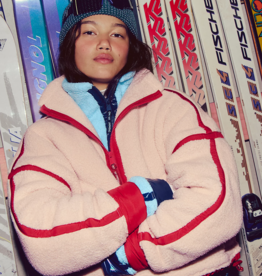 FREE PEOPLE MOVEMENT Mountain High 1/2 Zip Fleece in Ballet Slipper Combo