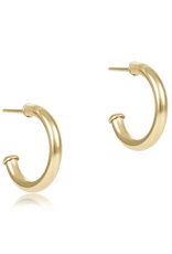 ENEWTON DESIGN Round 2mm Smooth 0.5" Post Hoop Earrings in Gold