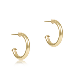 ENEWTON DESIGN Round 2mm Smooth 0.5" Post Hoop Earrings in Gold