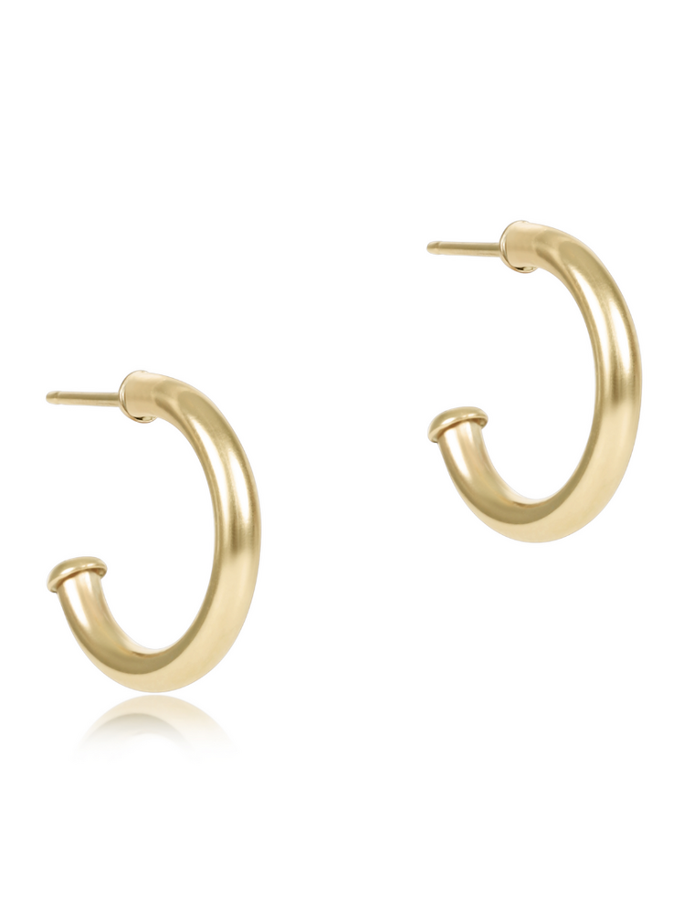 ENEWTON DESIGN Round 2mm Smooth 0.5" Post Hoop Earrings in Gold