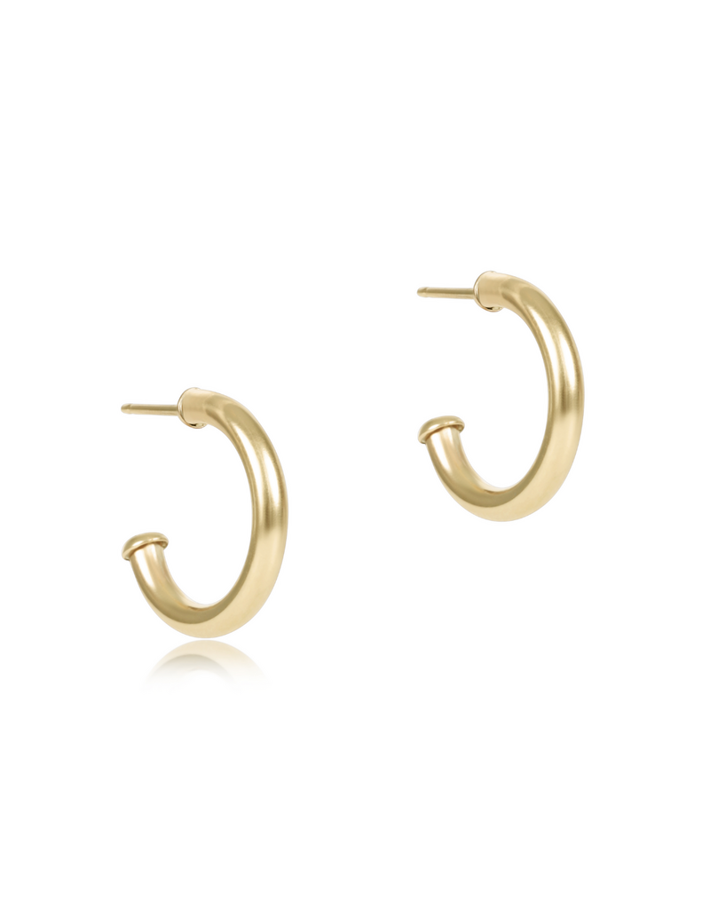 ENEWTON DESIGN Round 2mm Smooth 0.5" Post Hoop Earrings in Gold