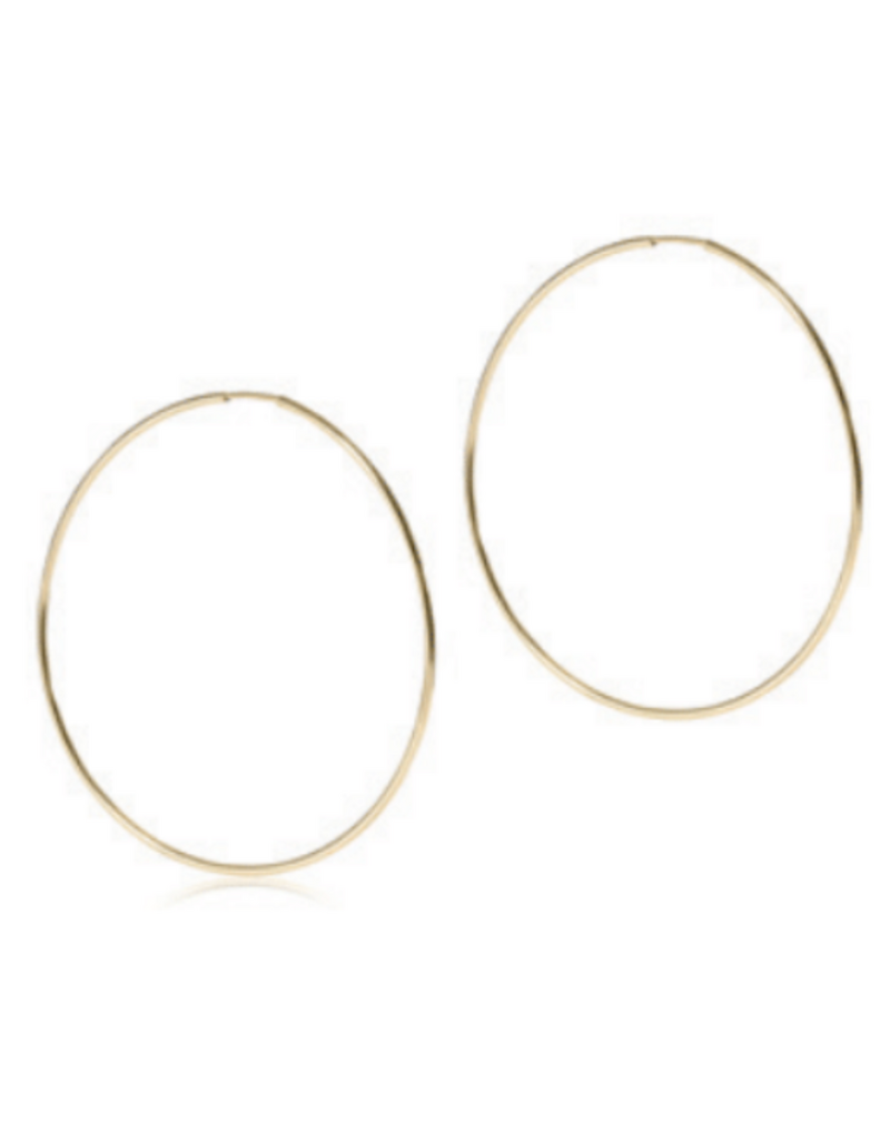 ENEWTON DESIGN Endless 2" Hoop Earrings in Gold