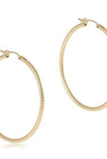 ENEWTON DESIGN Round Textured 2" Hoop Earrings in Gold