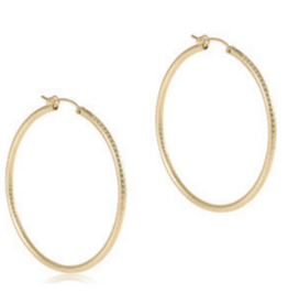 ENEWTON DESIGN Round Textured 2" Hoop Earrings in Gold