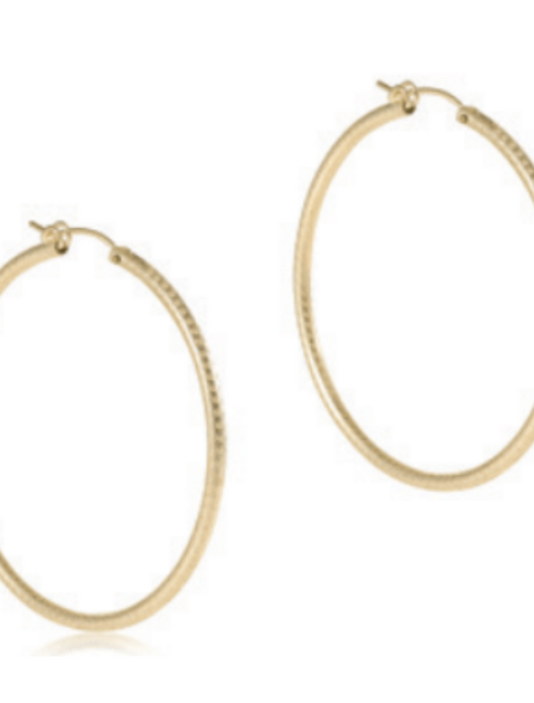 ENEWTON DESIGN Round Textured 2" Hoop Earrings in Gold