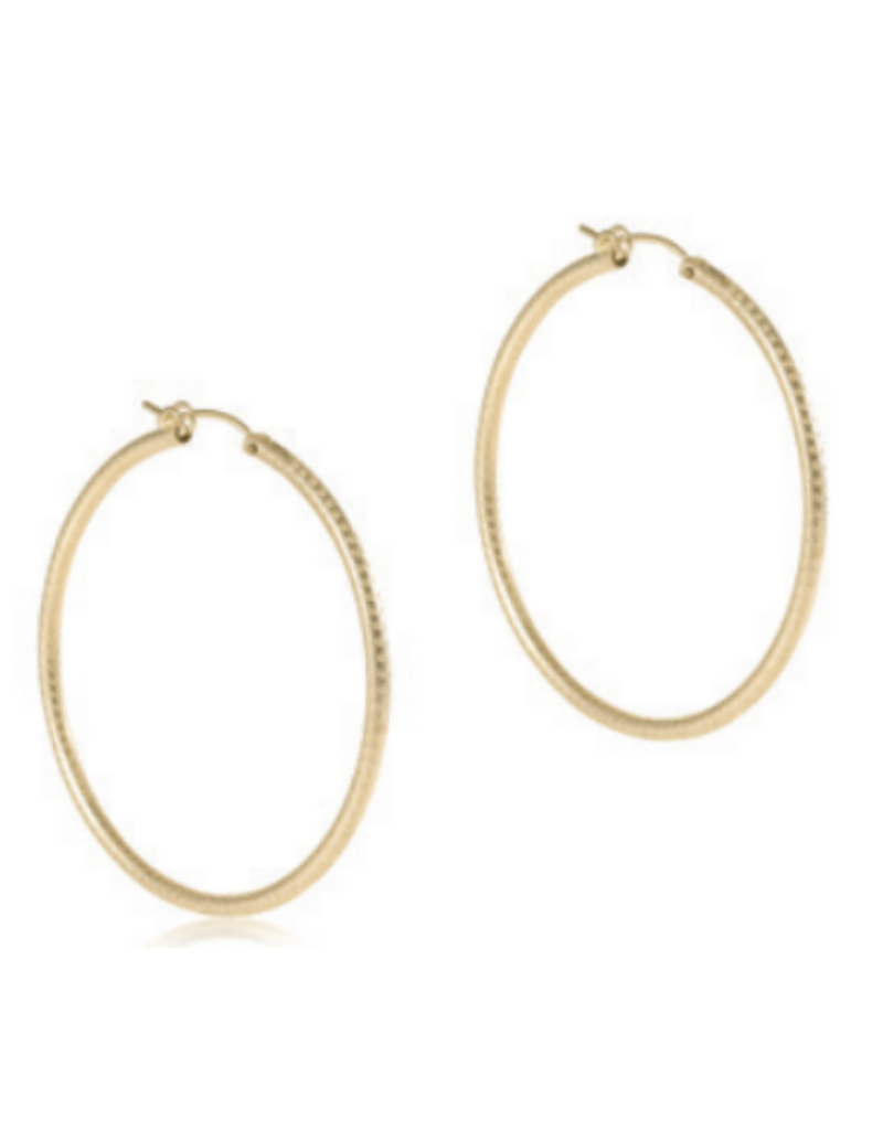 ENEWTON DESIGN Round Textured 2" Hoop Earrings in Gold