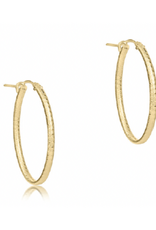 ENEWTON DESIGN Oval Textured 1" Hoop Earrings in Gold