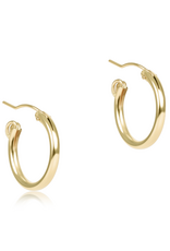 ENEWTON DESIGN Round Smooth 0.5" Post Hoop Earrings in Gold