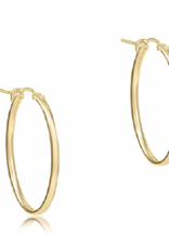 ENEWTON DESIGN Oval Smooth 1" Hoop Earrings in Gold