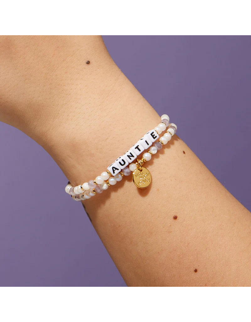LITTLE WORDS PROJECT Auntie Bracelet - Lavender Mist